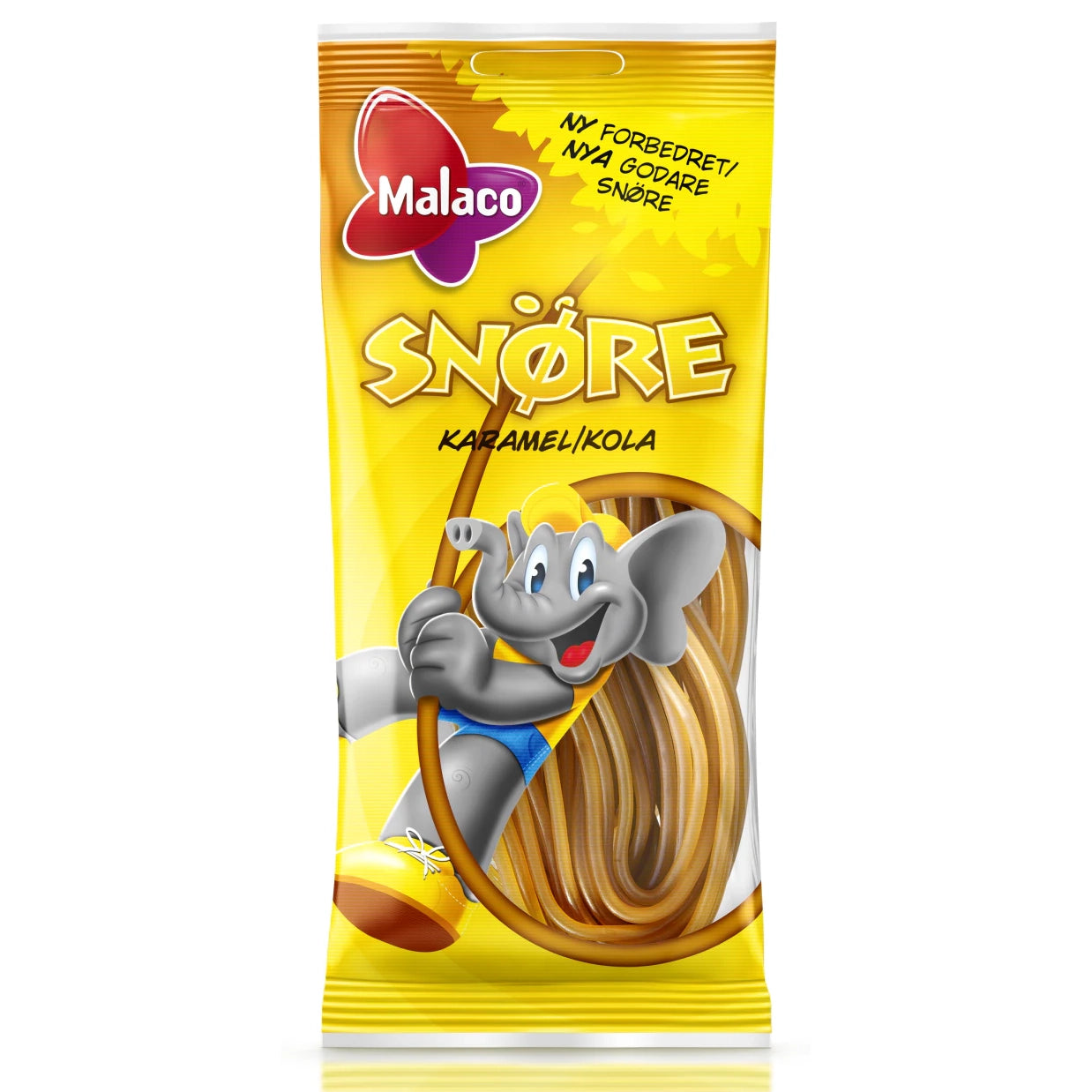 Malaco Kola Snöre Caramel Candy Lace 90 gram