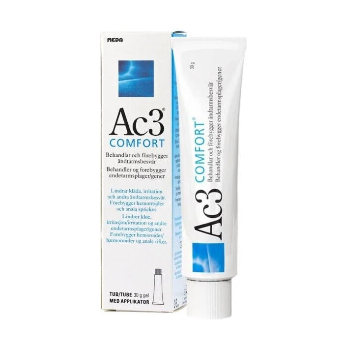AC3 Comfort Gel 30 Gram Prevents Anal Fissures and Hemorrhoids