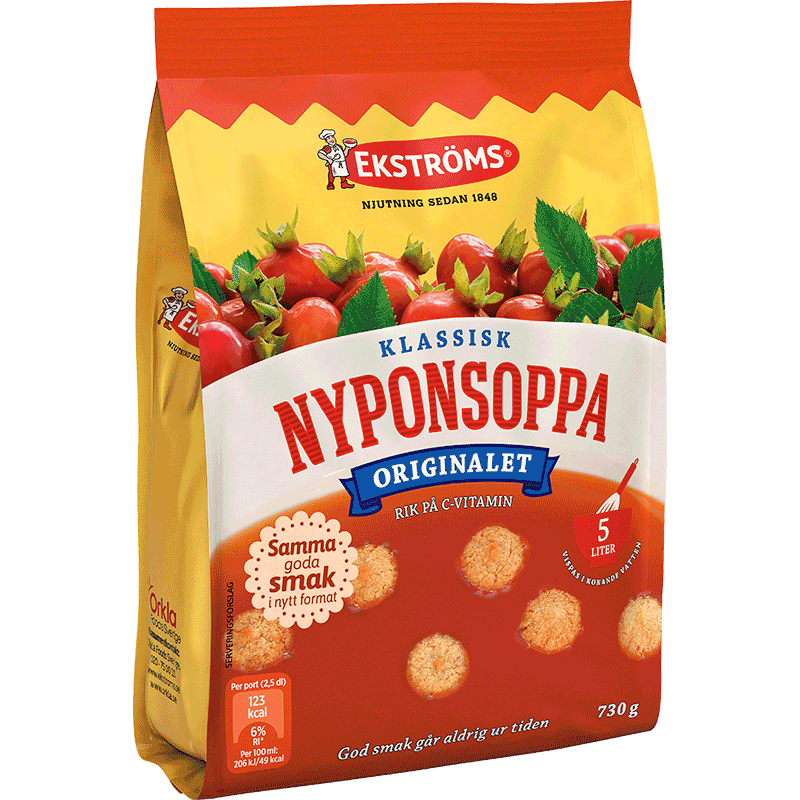 Ekströms Nyponsoppa Rosehip Drink Mix 730 gram Made in Sweden