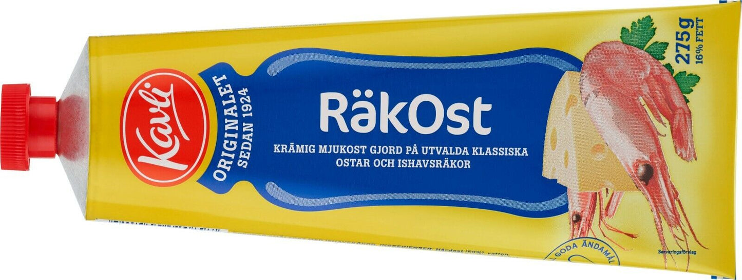 Kavli Soft Spread Cheese Tubes Many Flavors 275 gram Made in Norway