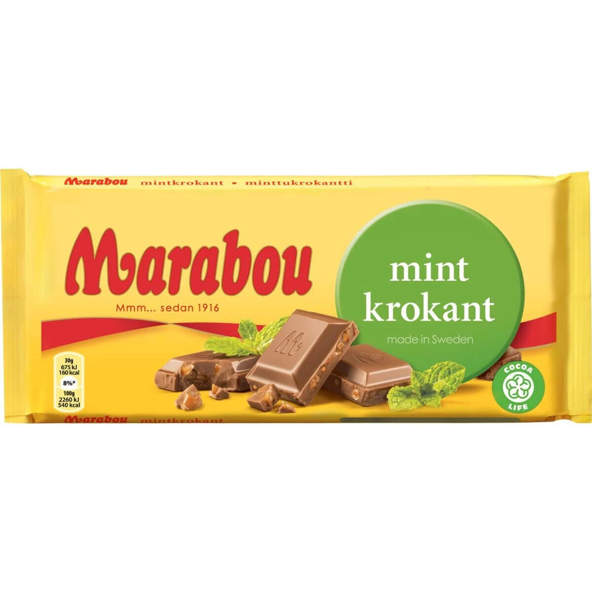 Marabou Milk Chocolate Bar Many Flavors 185-200 gram Made in Sweden