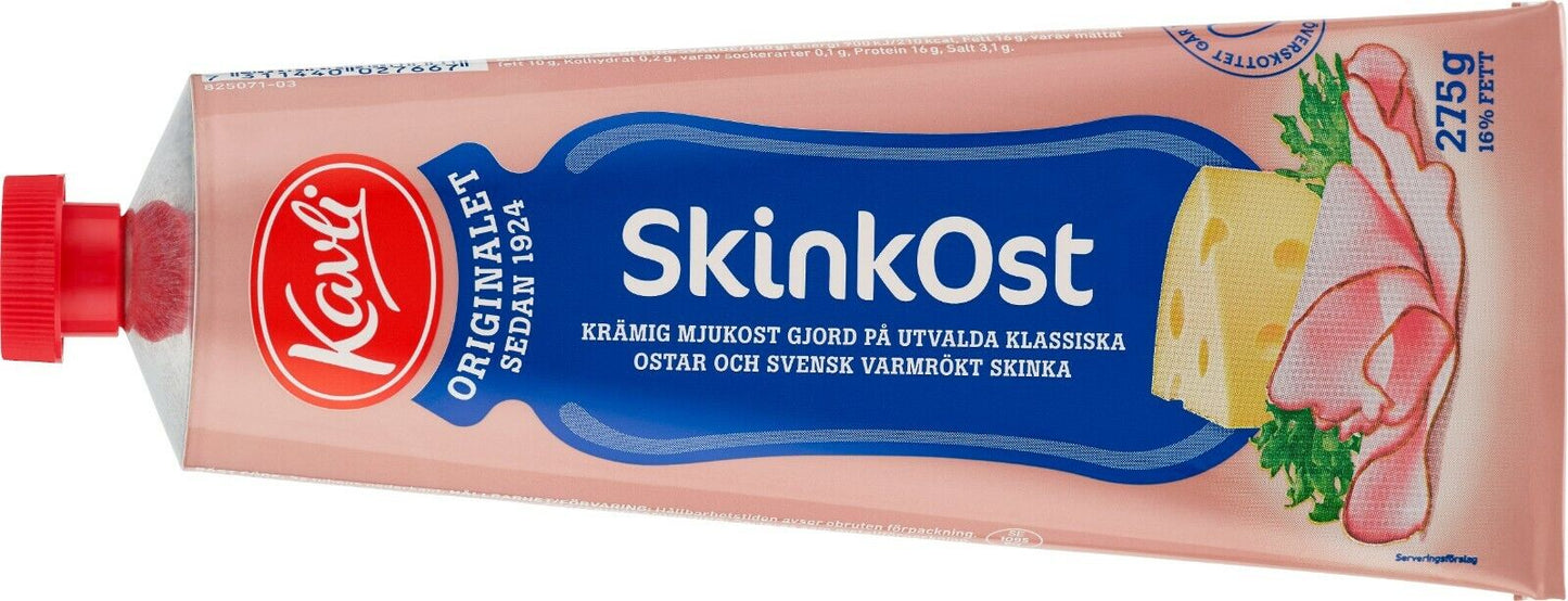 Kavli Soft Spread Cheese Tubes Many Flavors 275 gram Made in Norway