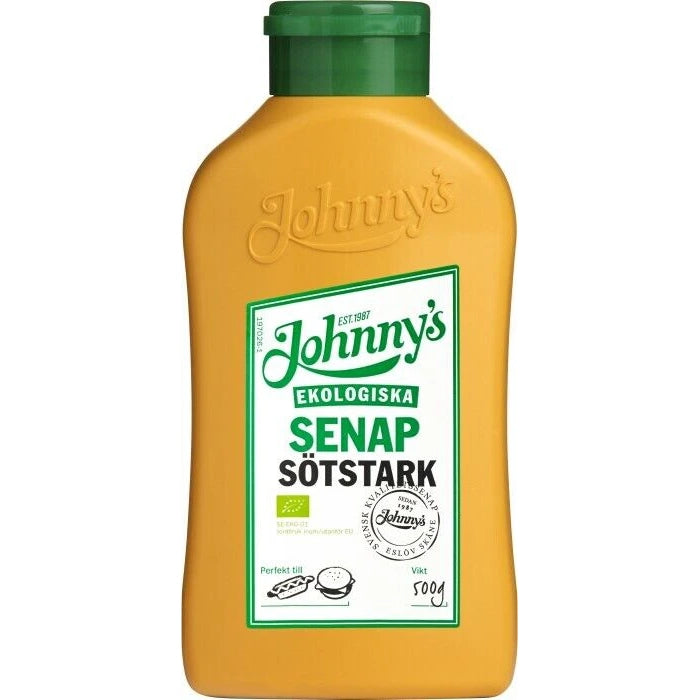 Johnny's Organic Sweet & Spicy Mustard 500 gram