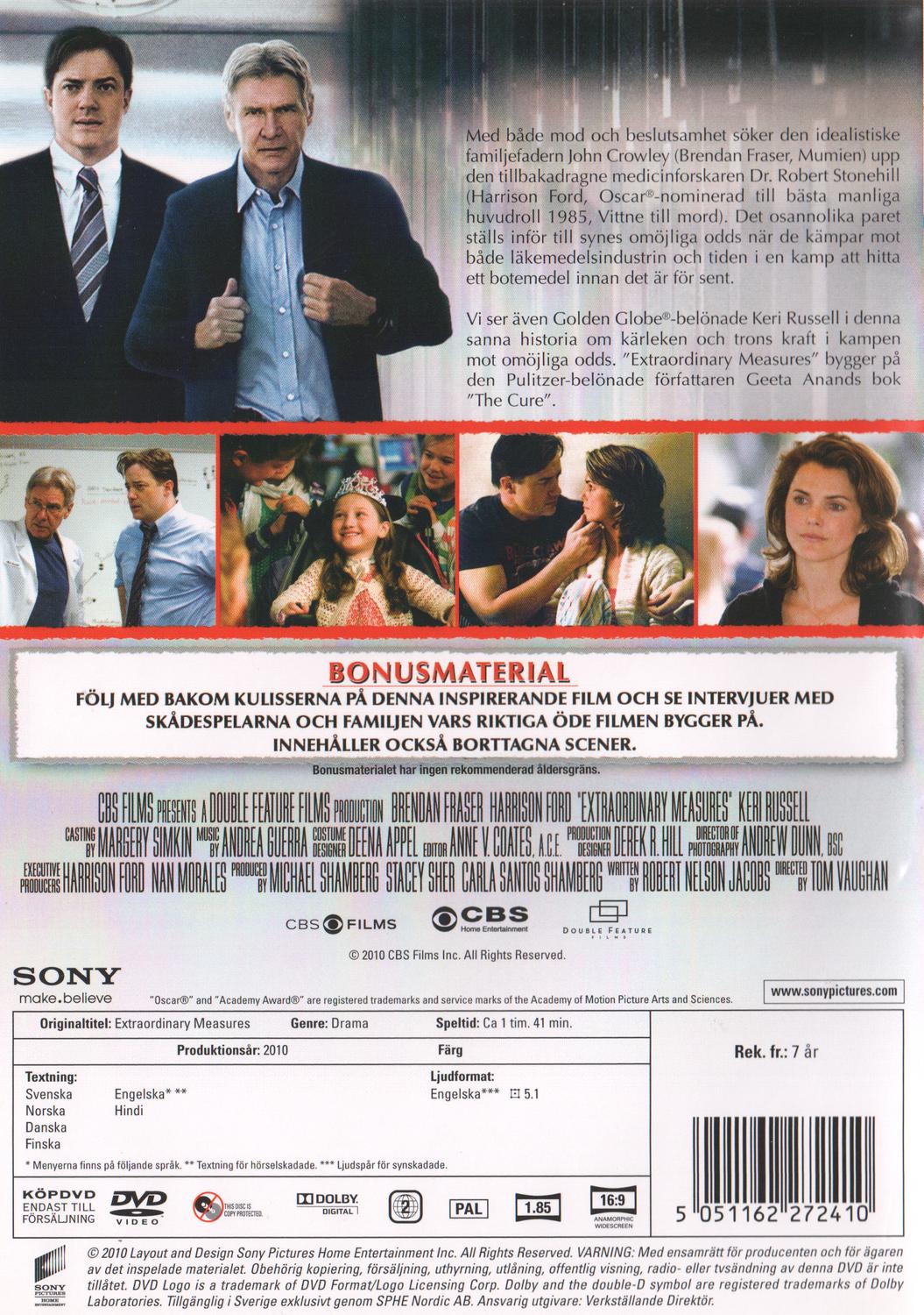 Extraordinary Measures (2010) DVD