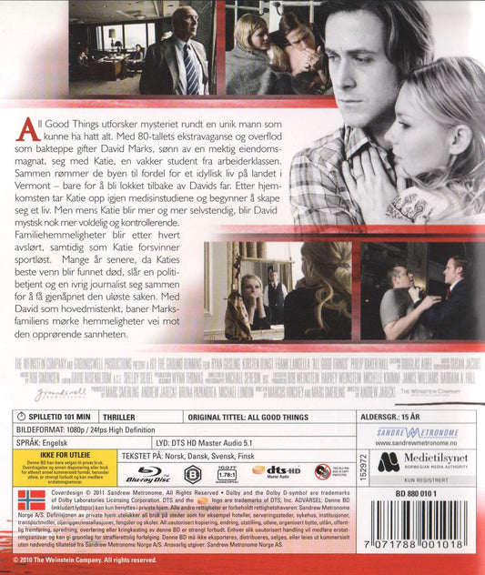 All Good Things (2011) Blu-ray