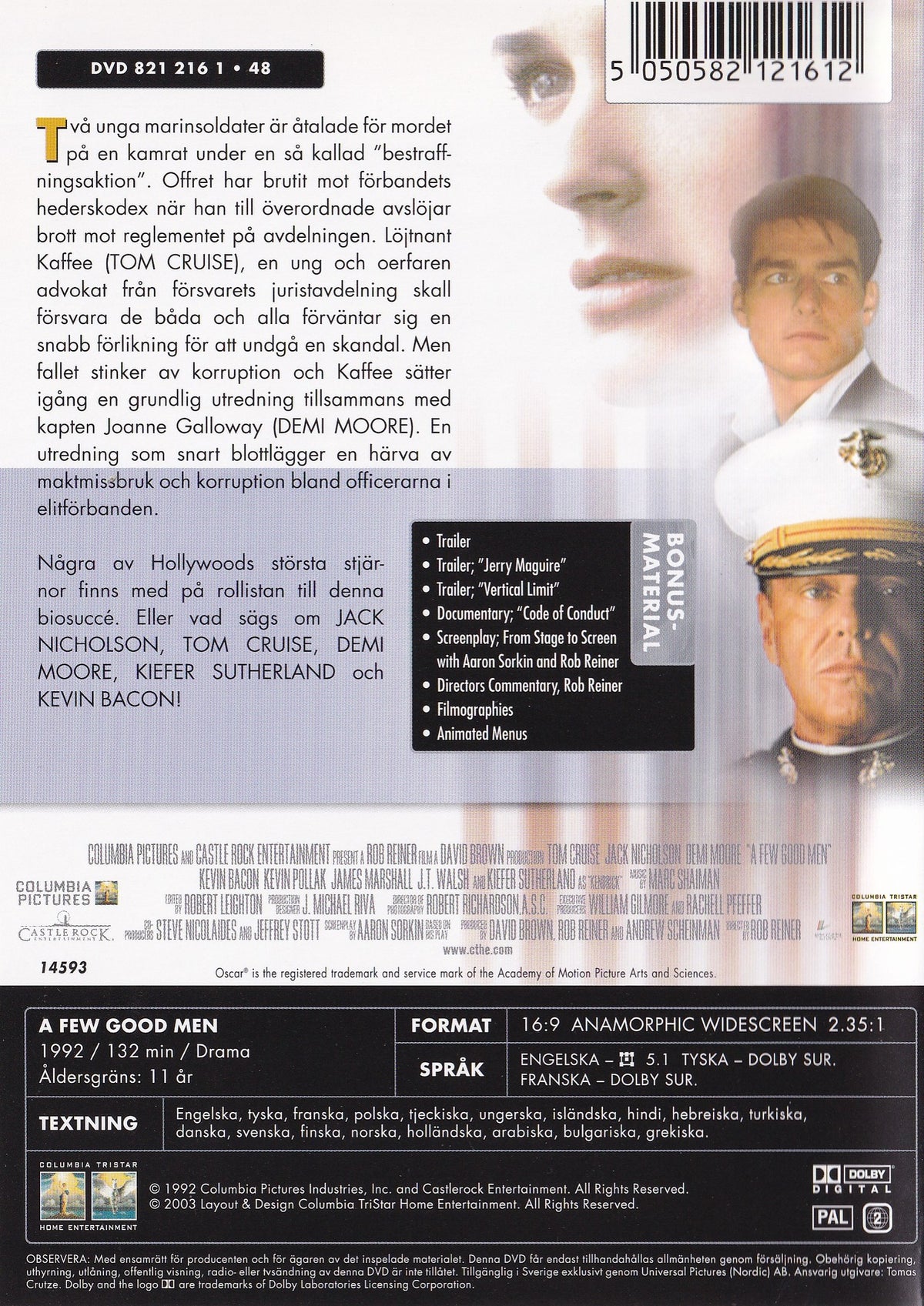 A Few Good Men (1992) DVD, Special Edition