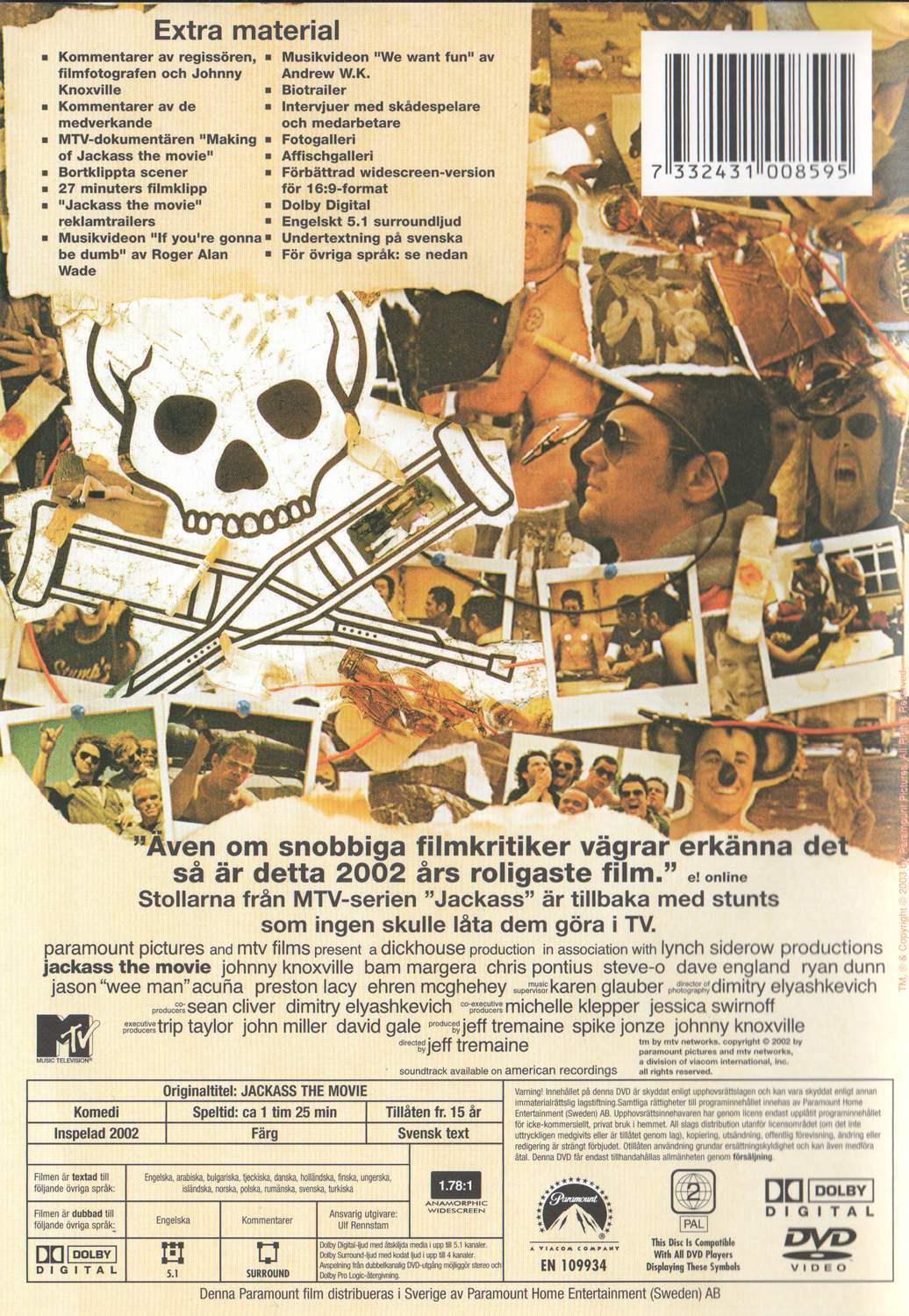 Jackass the Movie (2003) DVD
