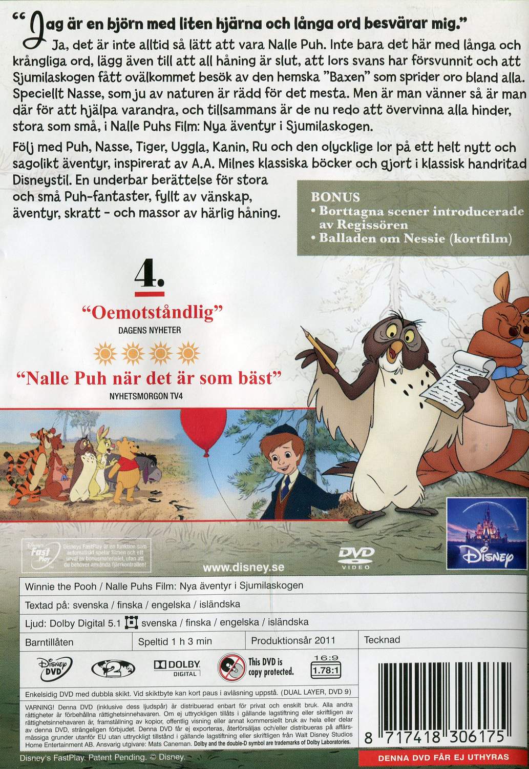 Winnie the Pooh (2001) DVD