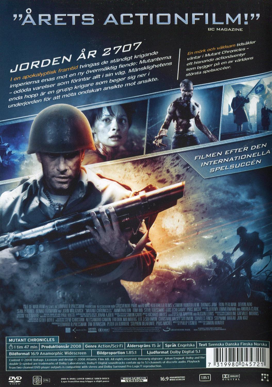 Mutant Chronicles (2008) DVD