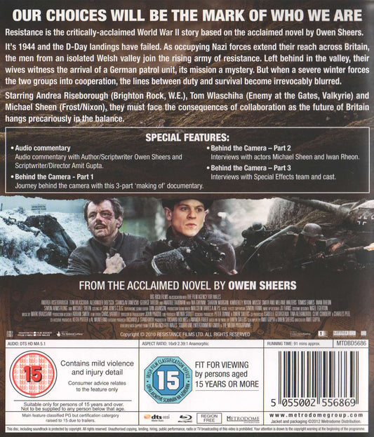 Resistance (2010) Blu-ray