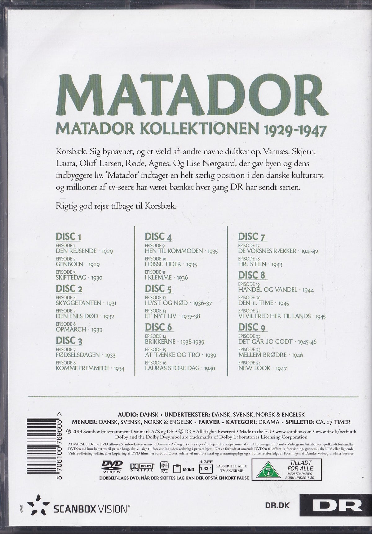 Matador Kollektionen 1929-1947 DVD
