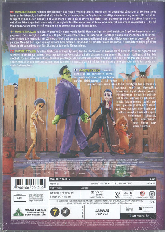 Monster Family (2018) DVD