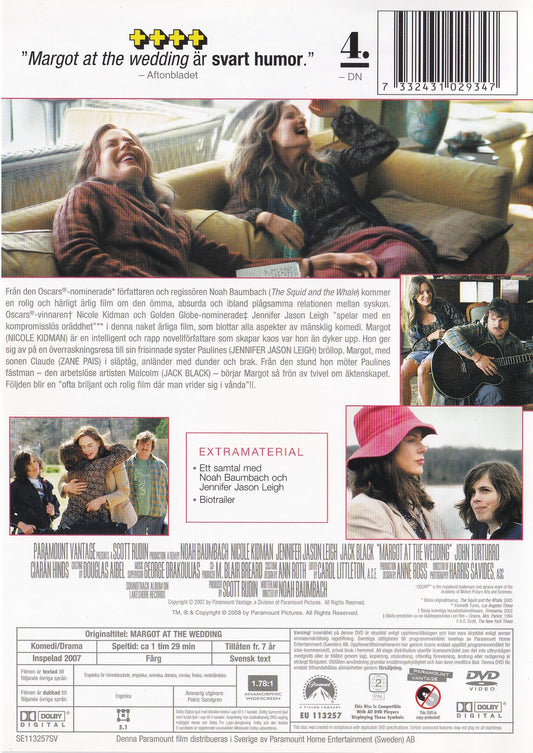 Margot at the Wedding (2007) DVD