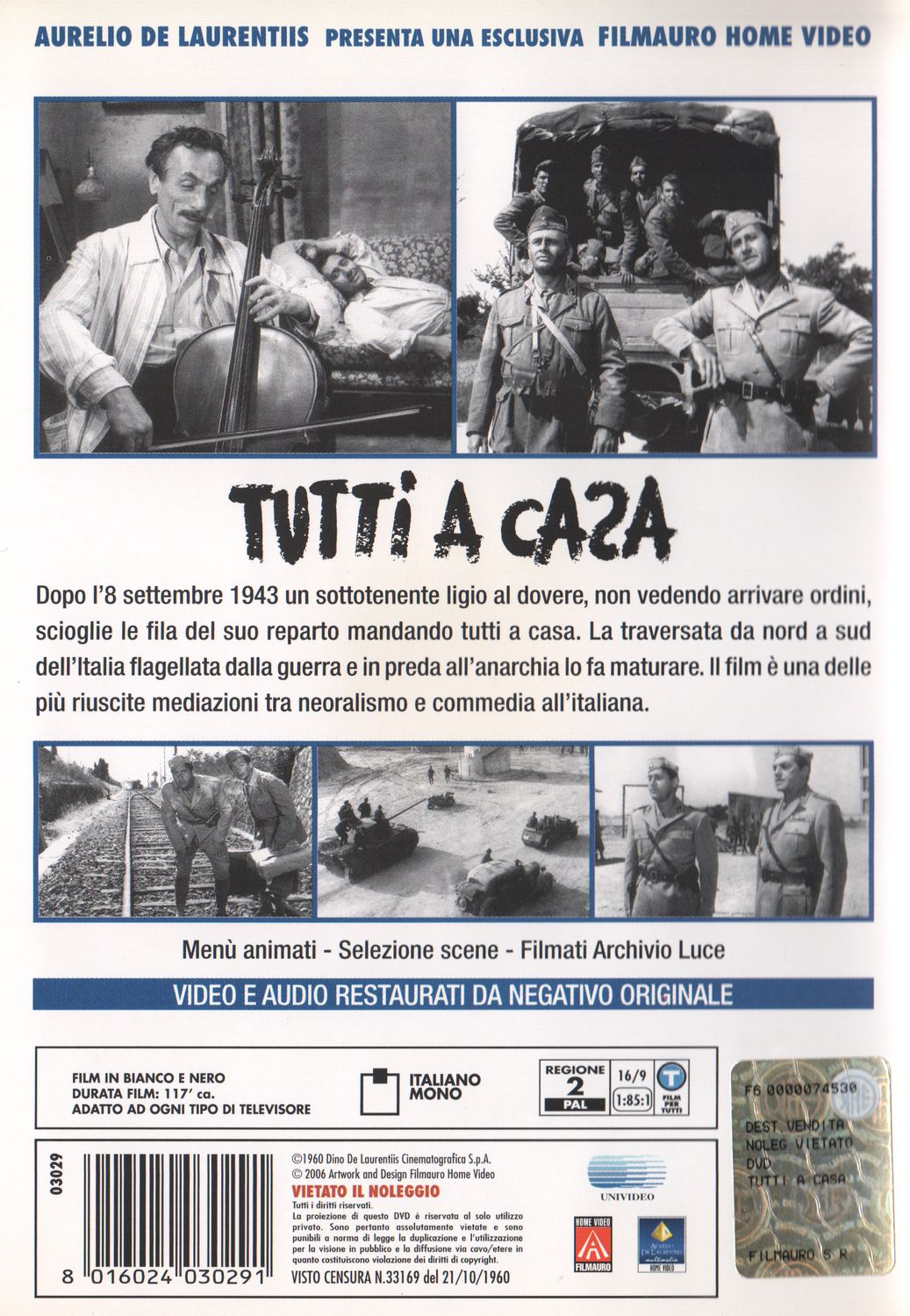 Tutti A Casa (1960) DVD