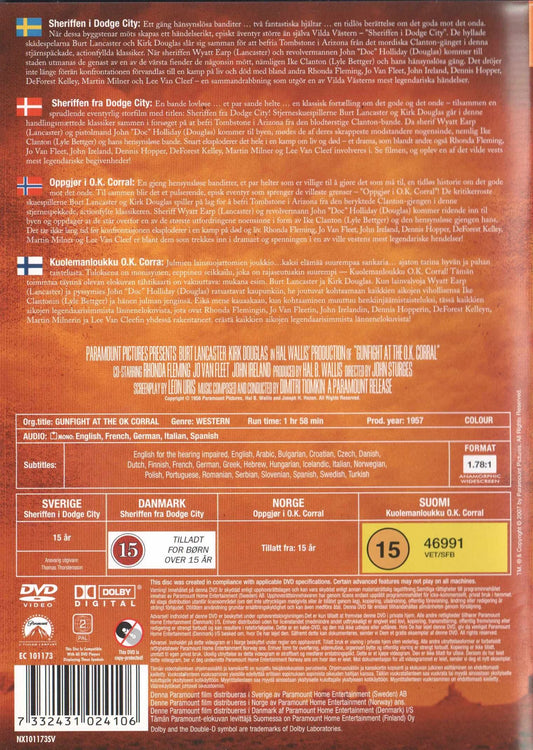 Gunfight at the O.K. Corral (1957) DVD