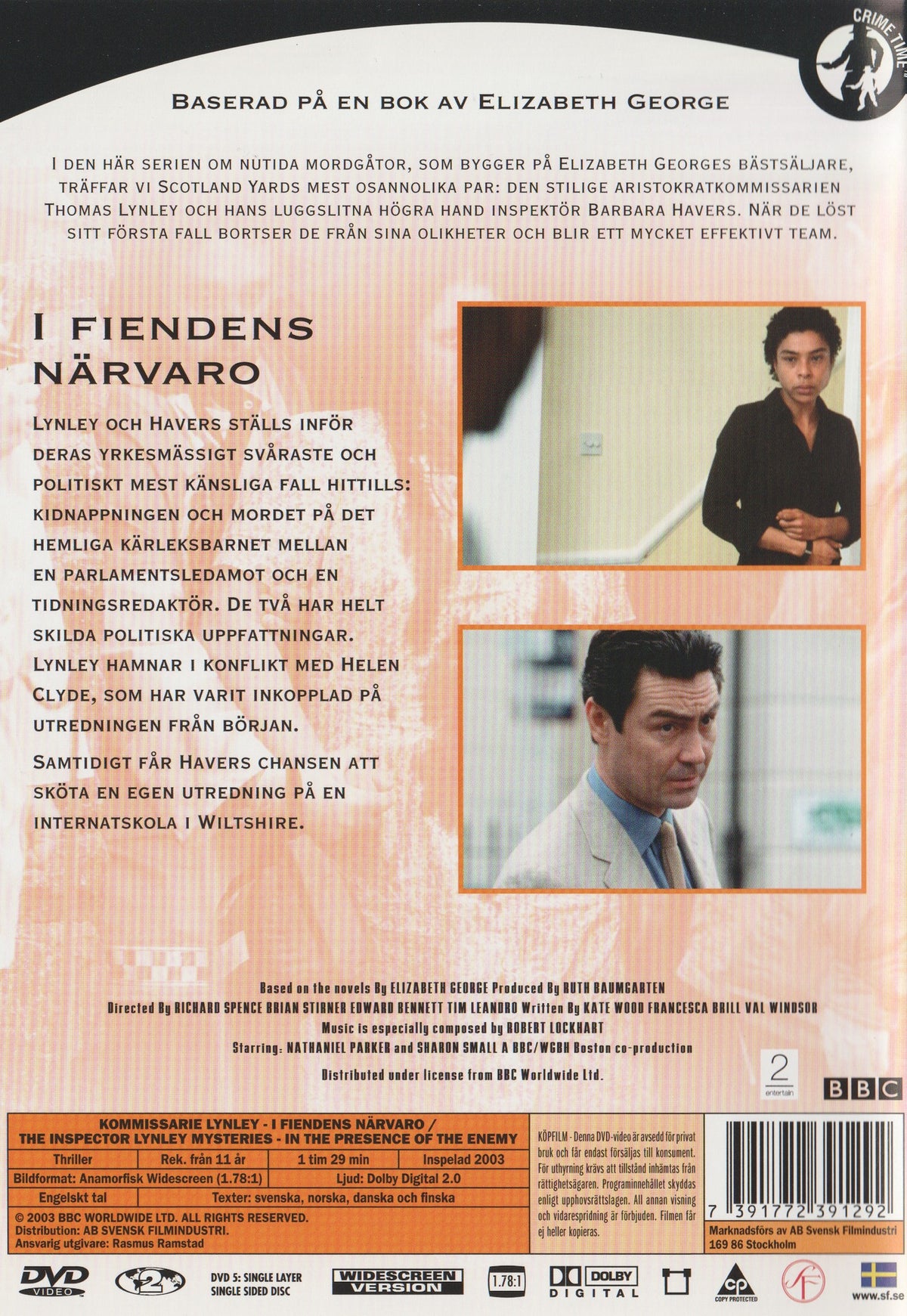 The Inspector Lynley Mysteries 7: In The Presence of the Enemy (2006) DVD