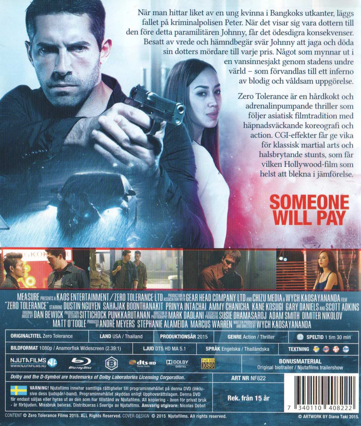 Zero Tolerance (2015) DVD