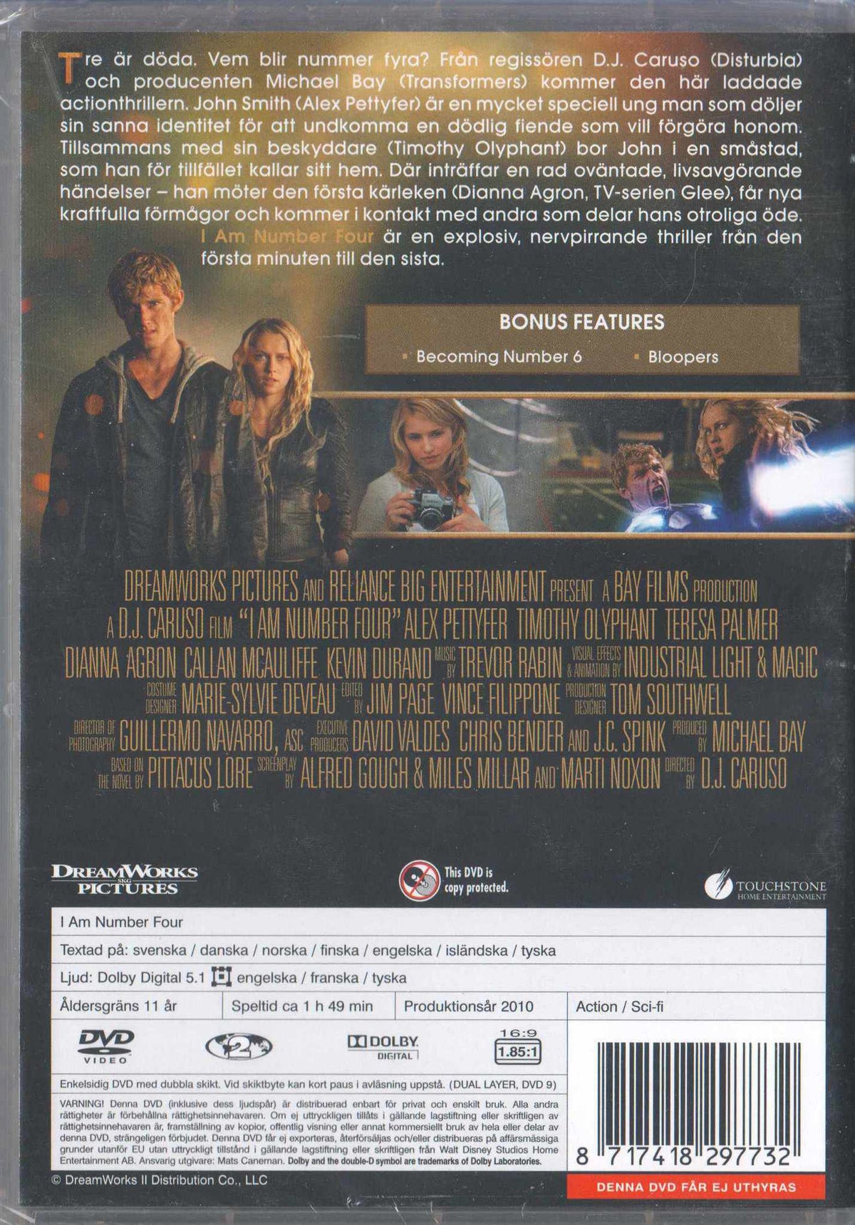 I Am Number Four (2010) DVD