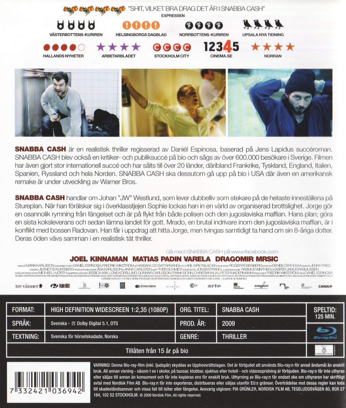 Snabba Cash (2009) Blu-ray