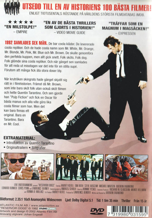 Reservoir Dogs (1992) DVD
