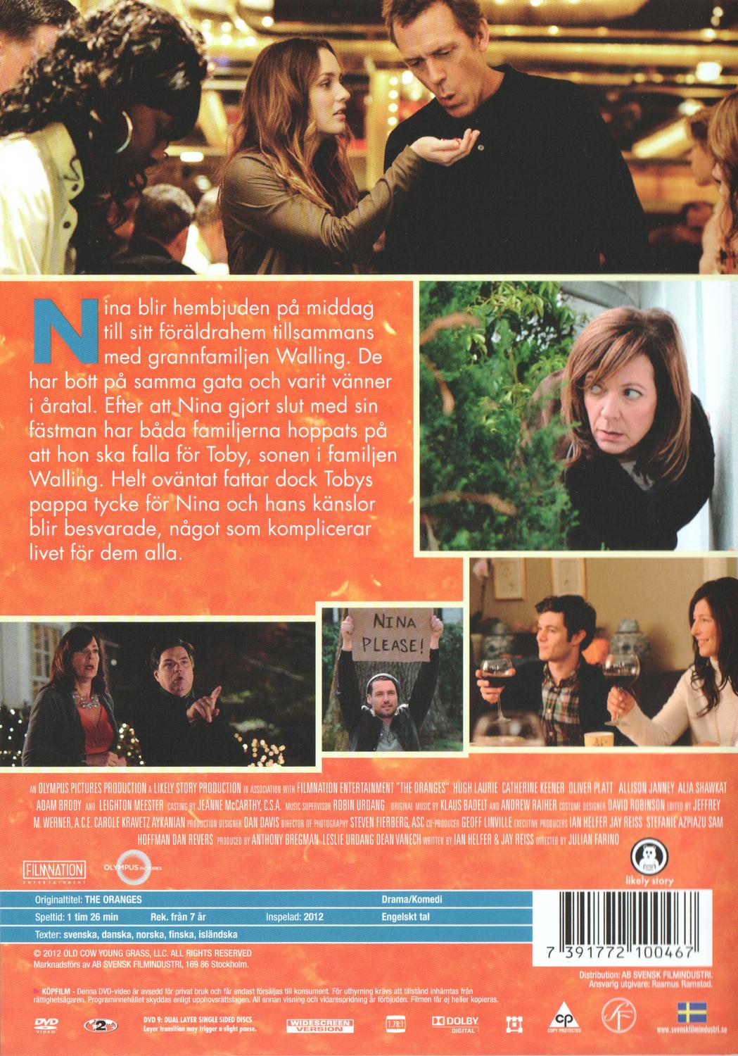 The Oranges (2011) DVD