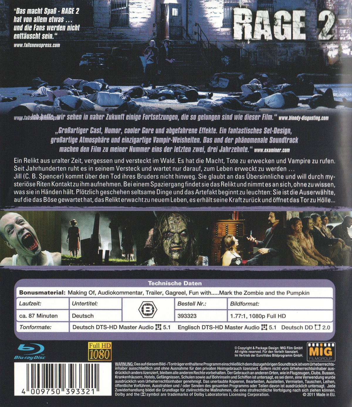 Rage 2: Dead Matter (2011) Blu-ray