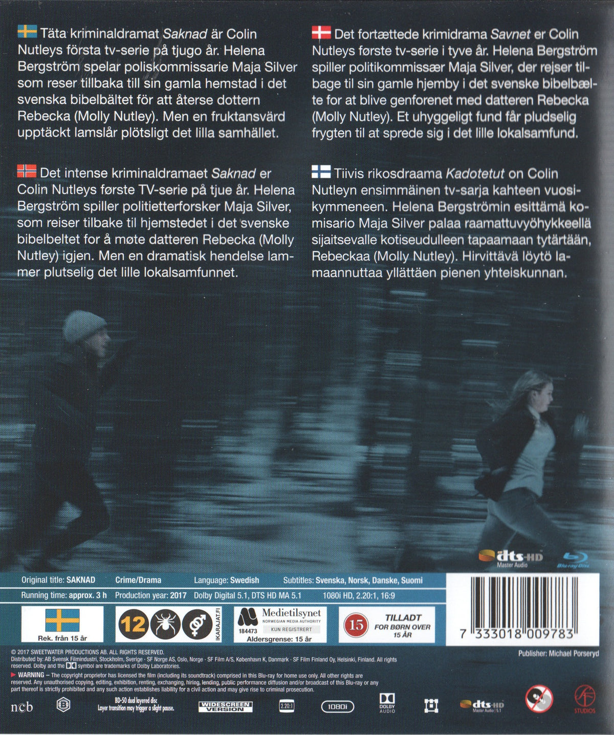Saknad (2017) Blu-ray