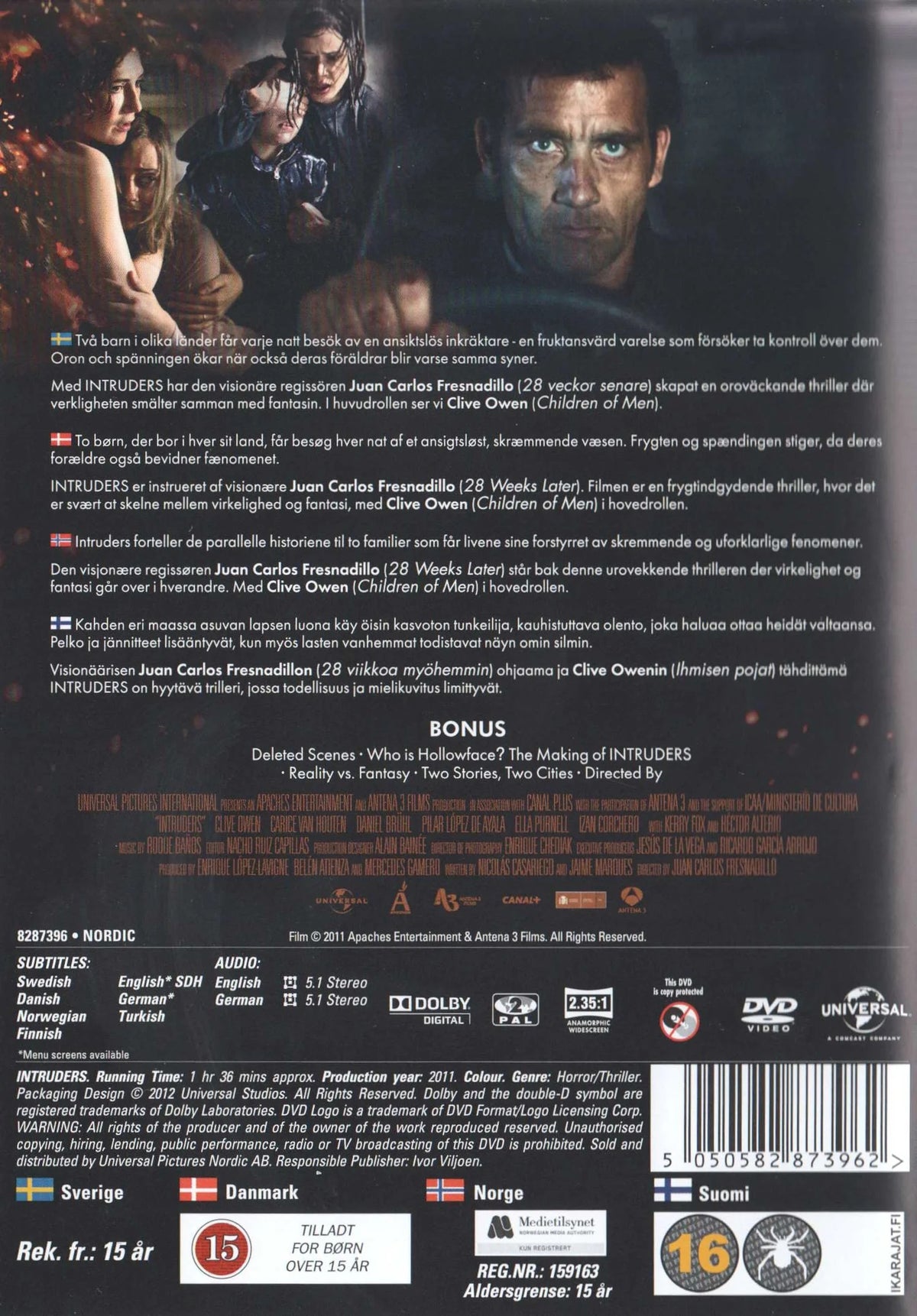 Intruders (2012) DVD