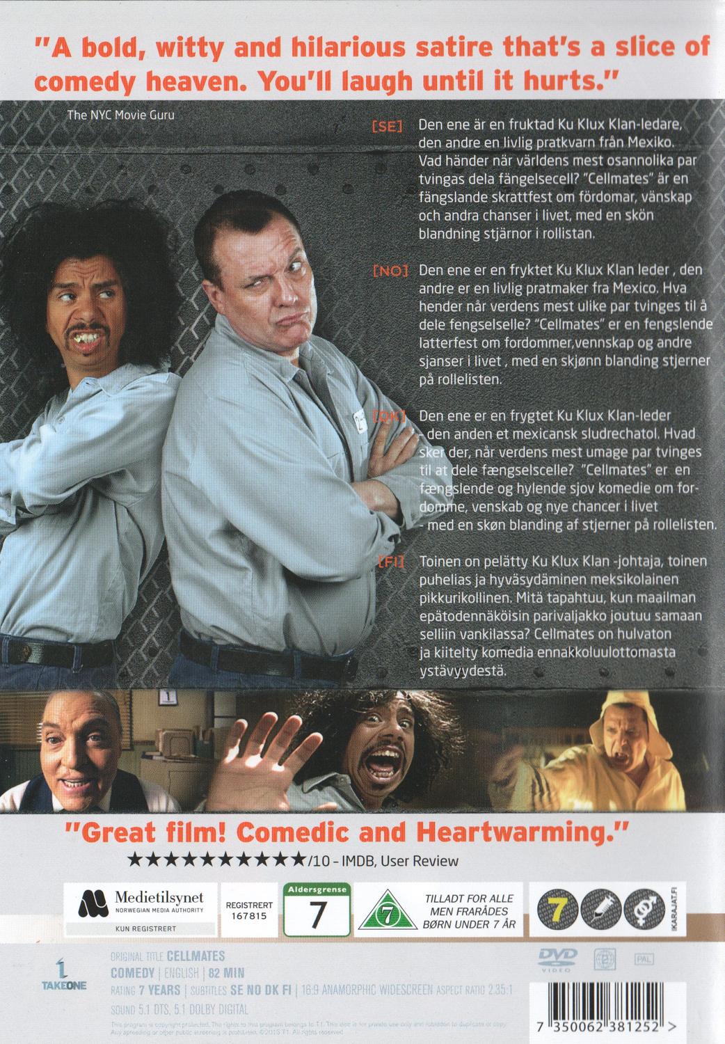 Cellmates (2013) DVD