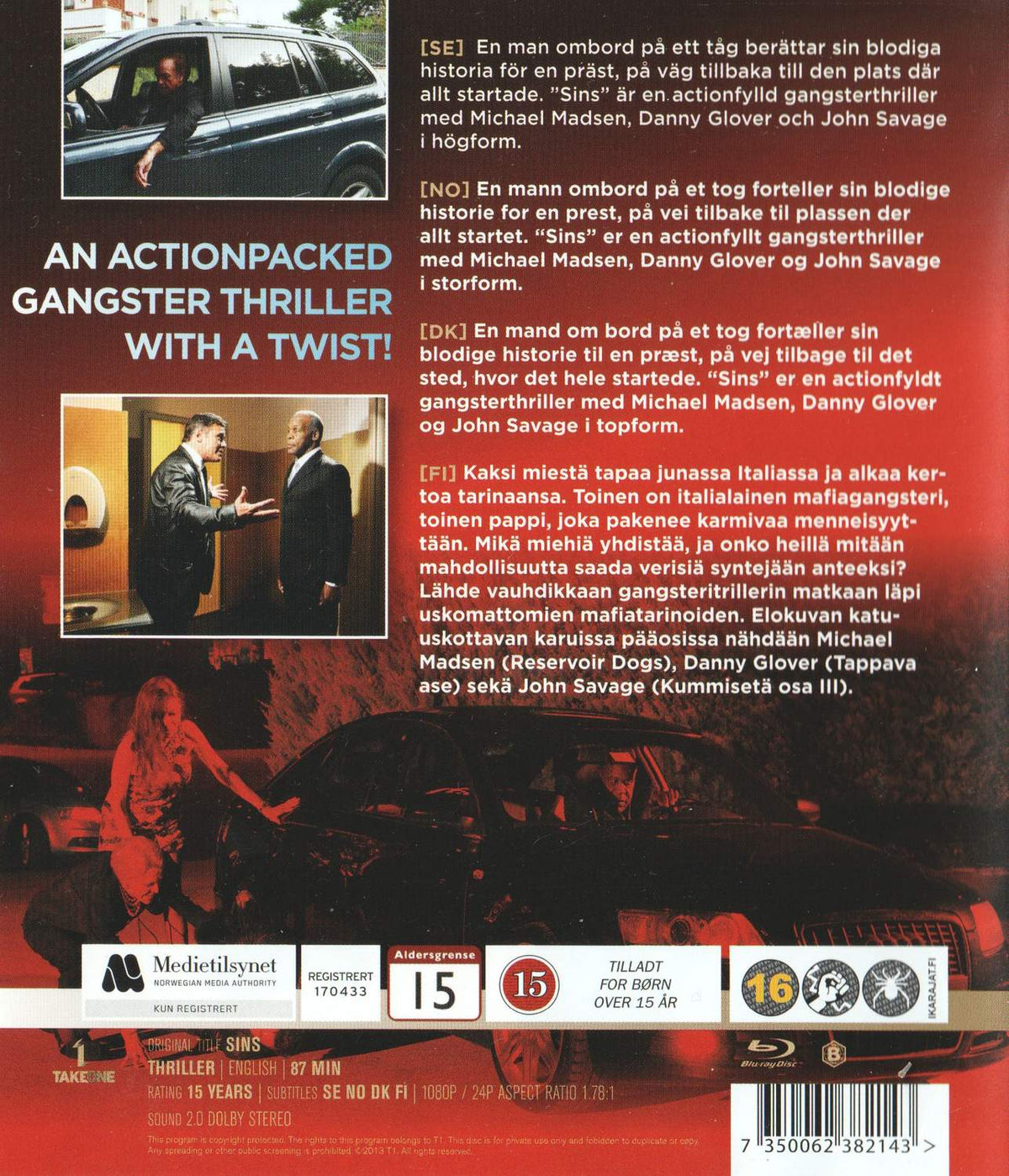 Sins (2013) Blu-ray