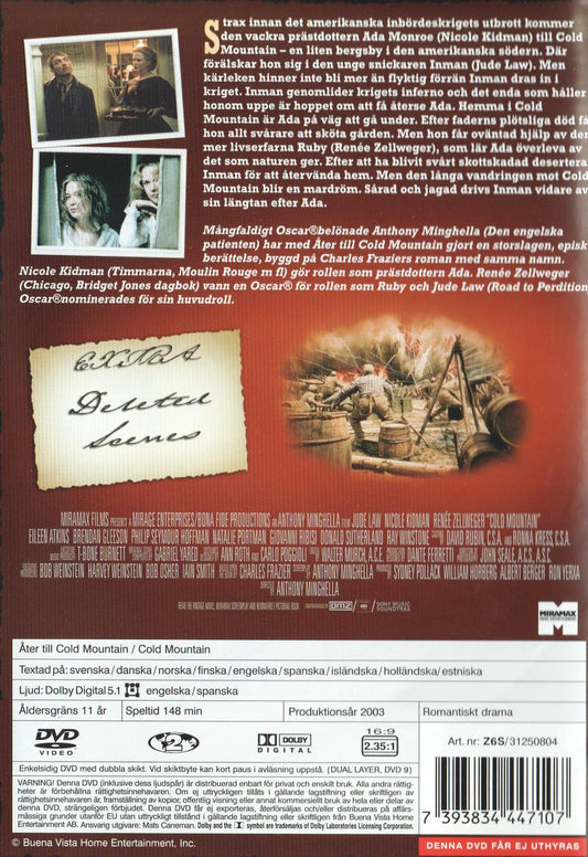 Cold Mountain (2003) DVD