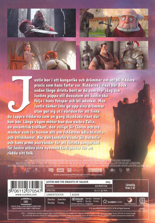 Justin and the Knights of Valour (2013) DVD