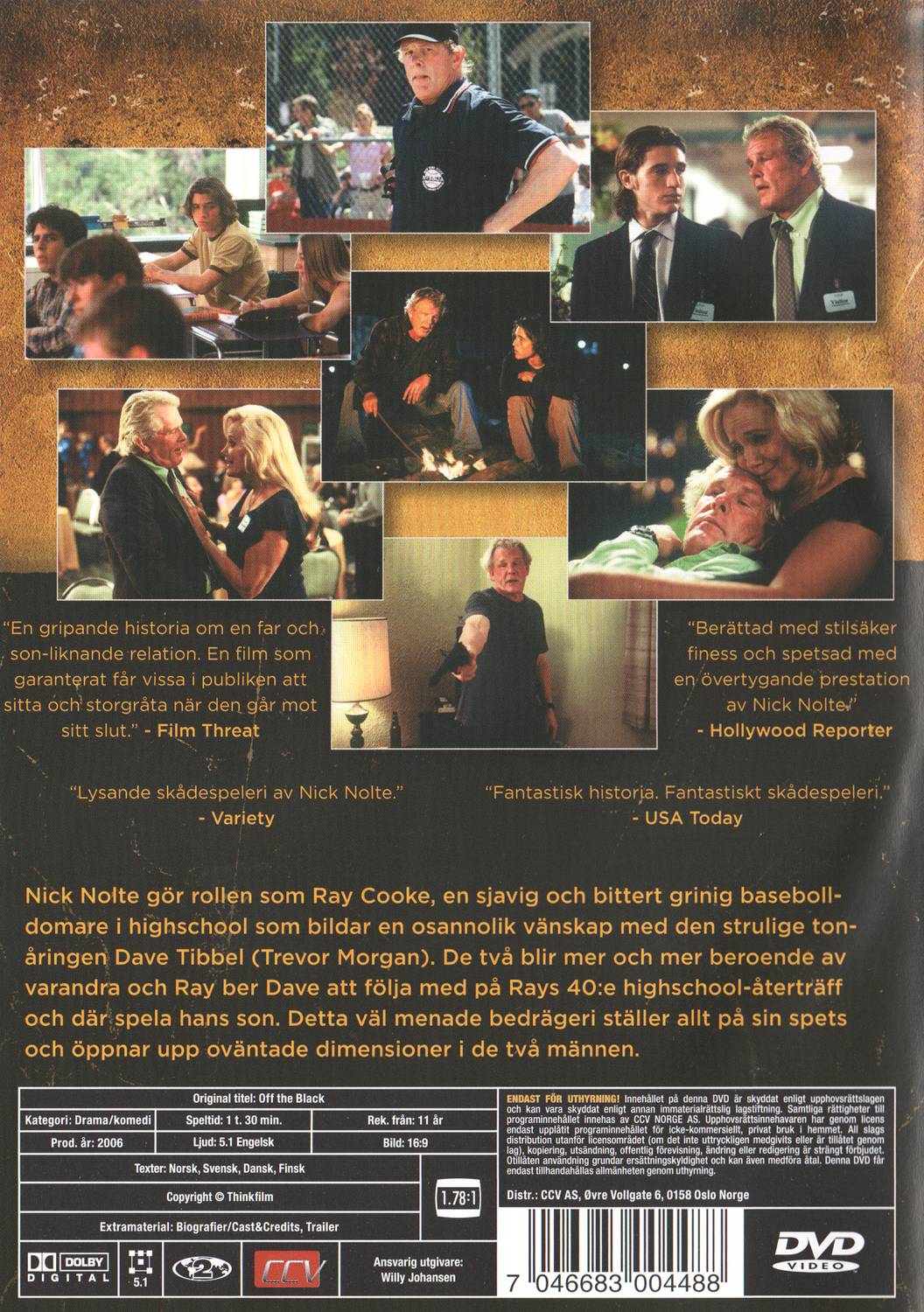 Off the Black (2008) DVD