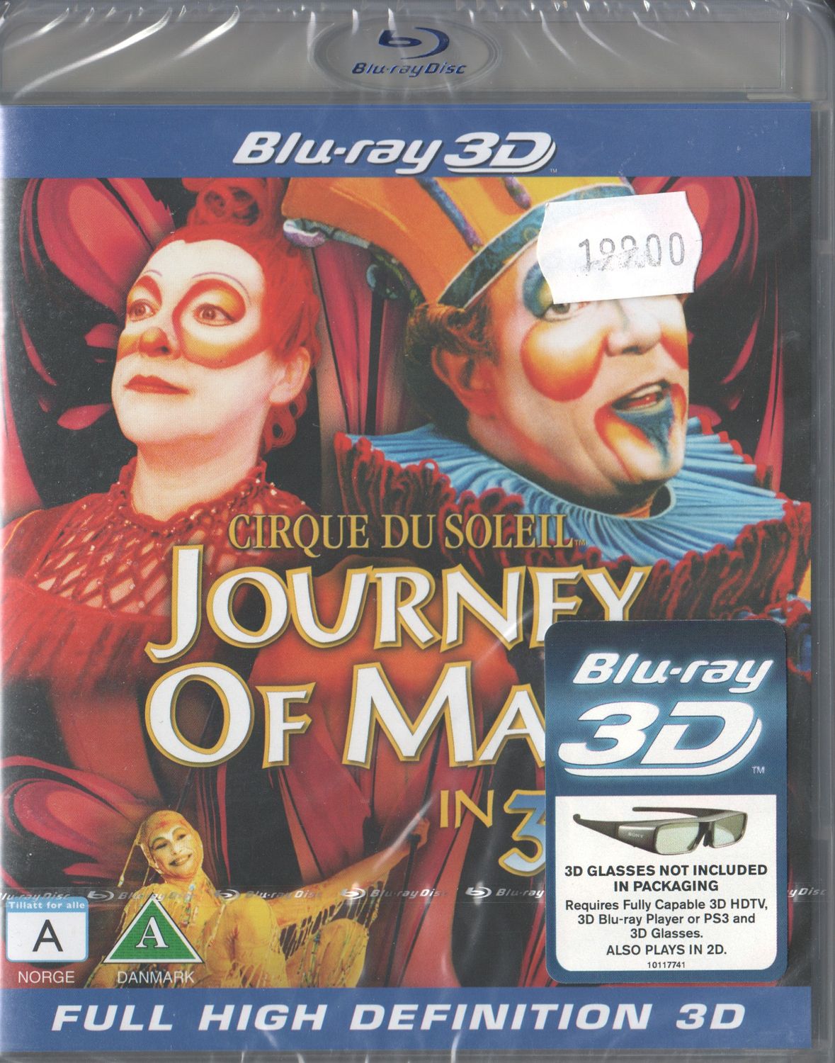 Cirque du Soleil Journey of Man 3D (2000) Blu-ray, 3D