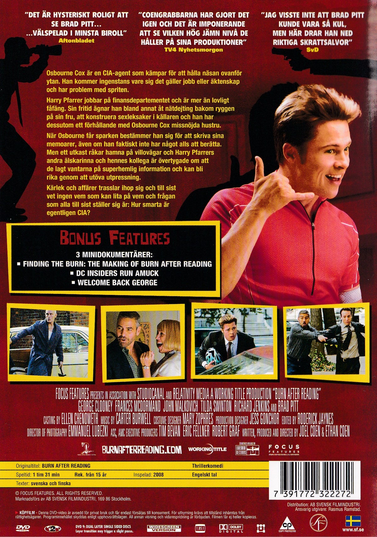 Burn After Reading (2008) DVD