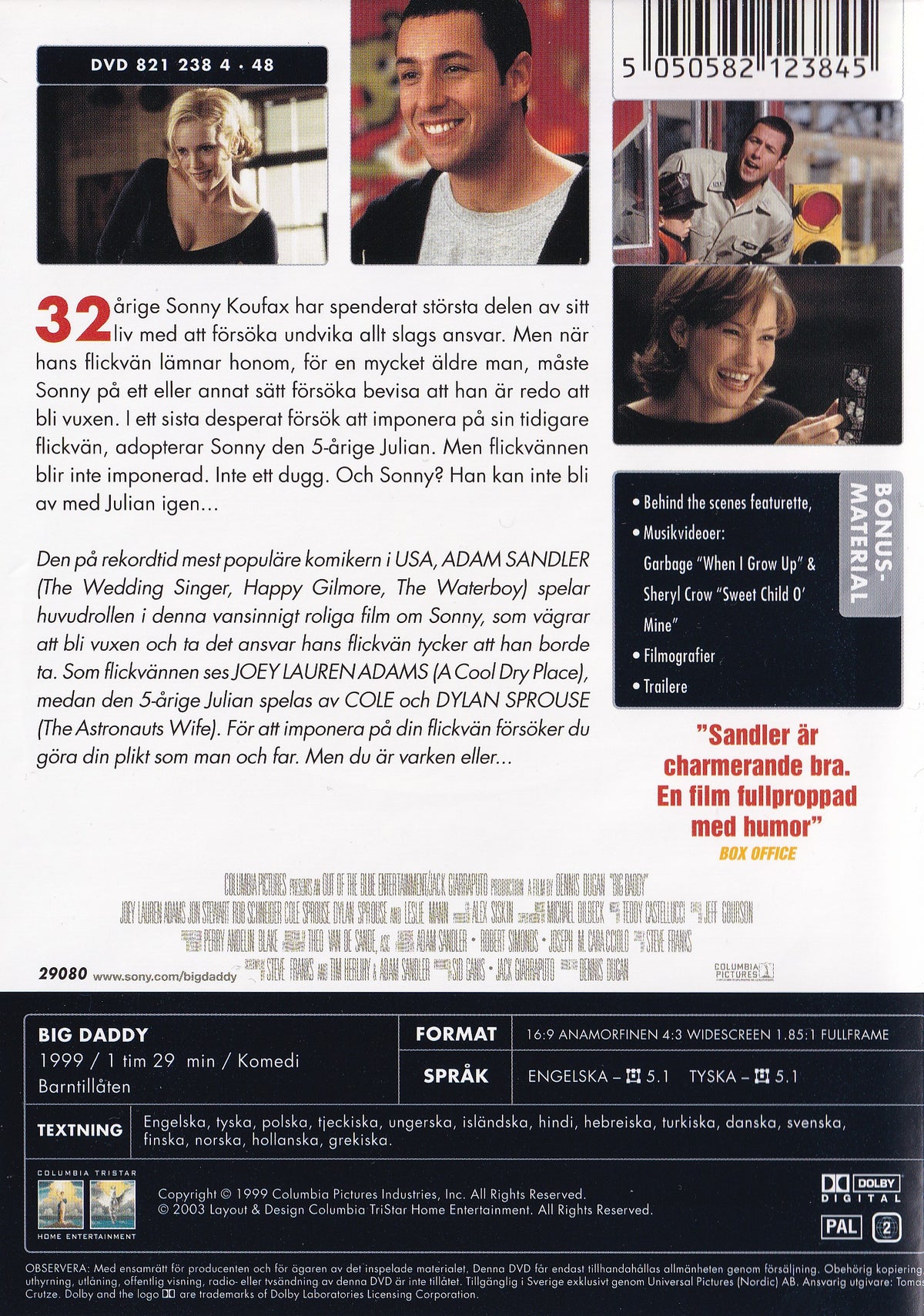 Big Daddy (1999) DVD