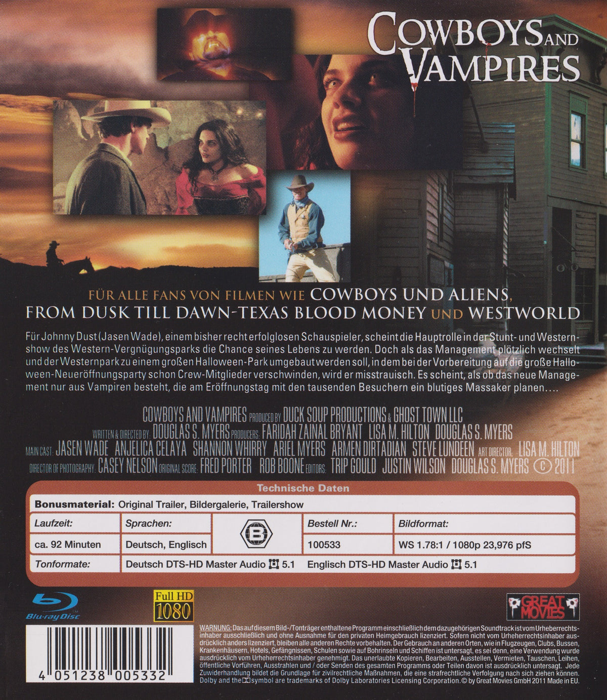 Cowboys and Vampires (2010) Blu-ray