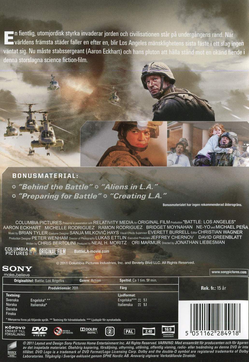 World Invasion Battle Los Angeles (2011) DVD