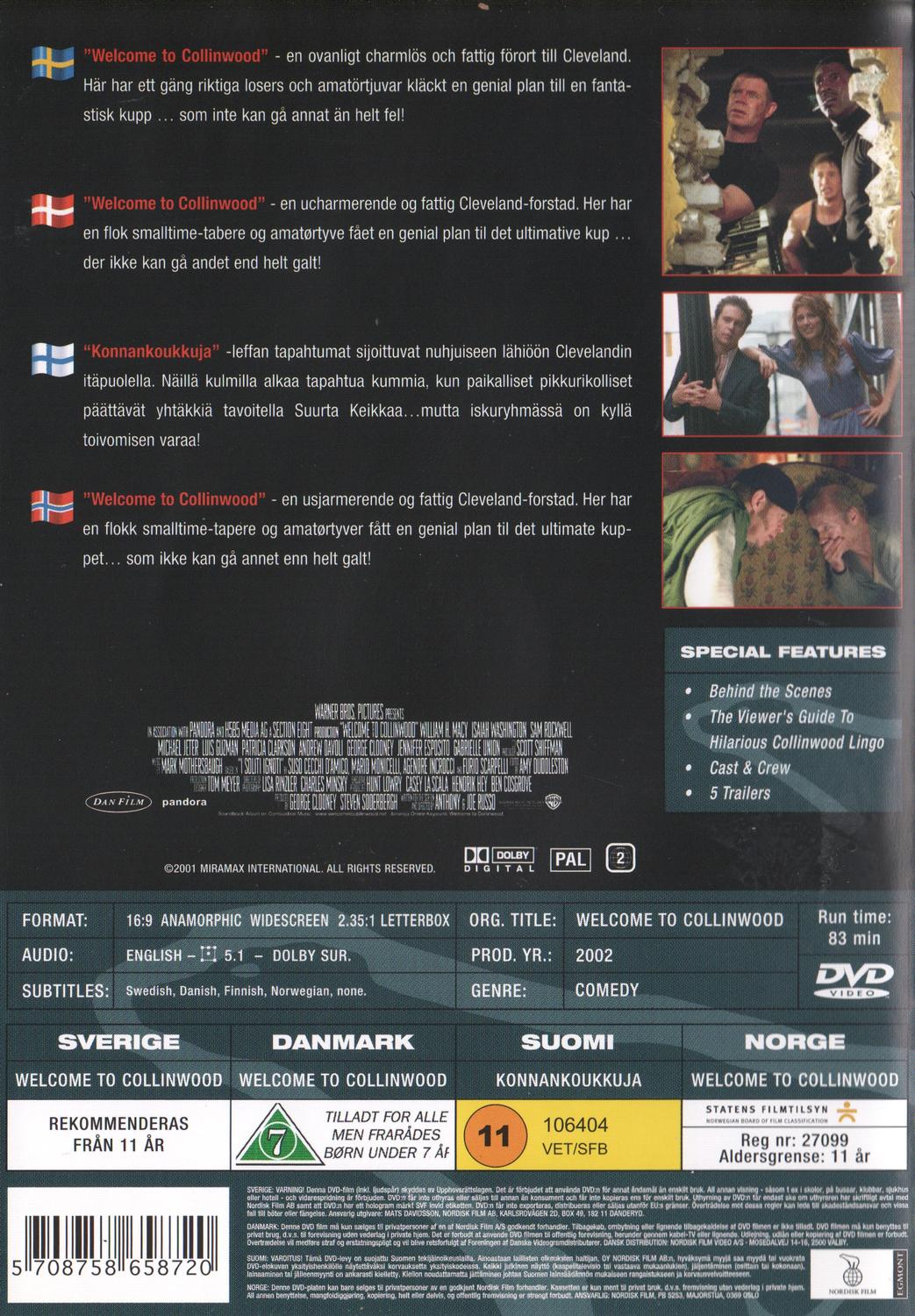 Welcome to Collinwood (2002) DVD