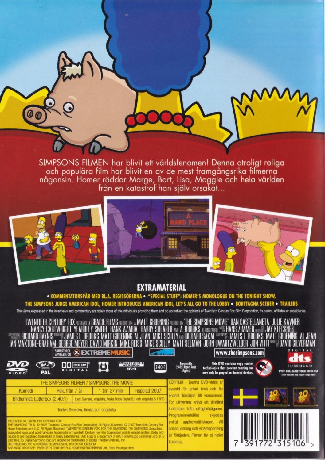 Simpsons the Movie (2007) DVD