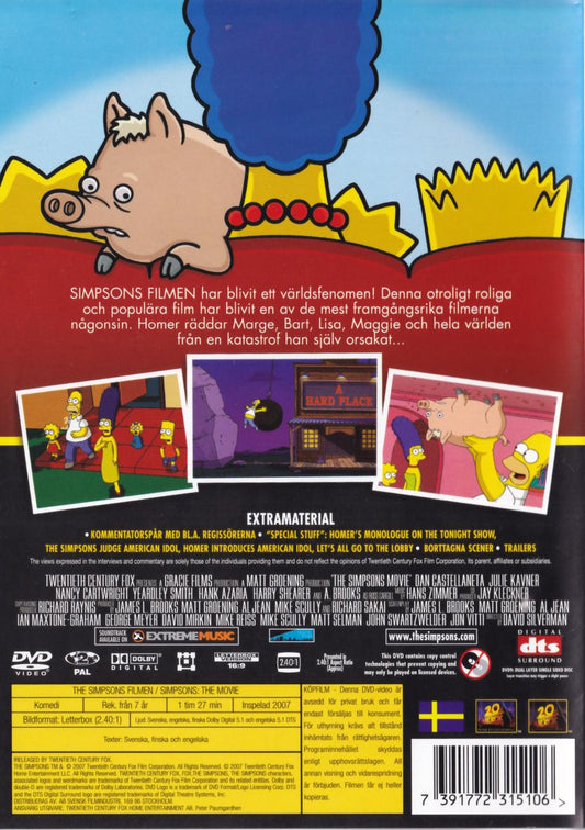 Simpsons the Movie (2007) DVD