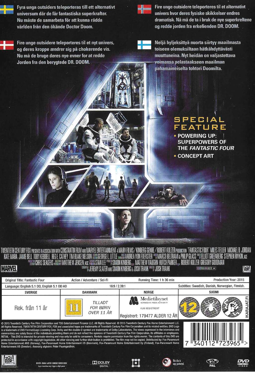 Fantastic Four (2015) DVD