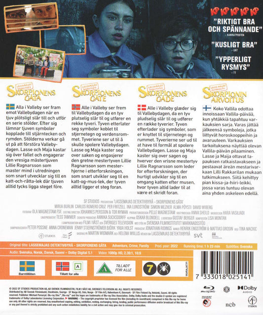 LasseMajas Detektivbyrå Skorpionens Gåta (2022) Blu-ray