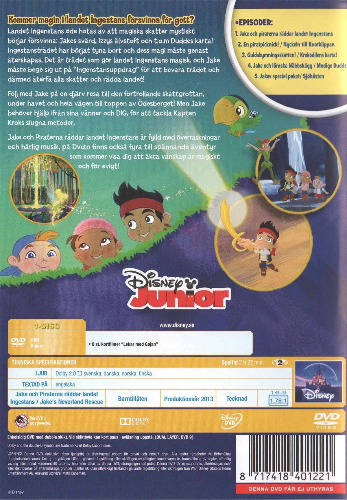Jake's Neverland Rescue (2013) DVD