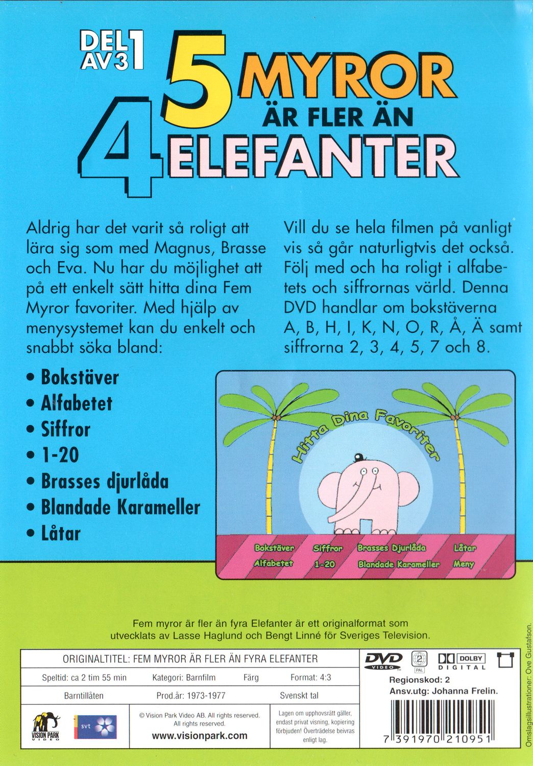 5 Myror Är Fler Än 4 Elefanter (1973) DVD, Del 1