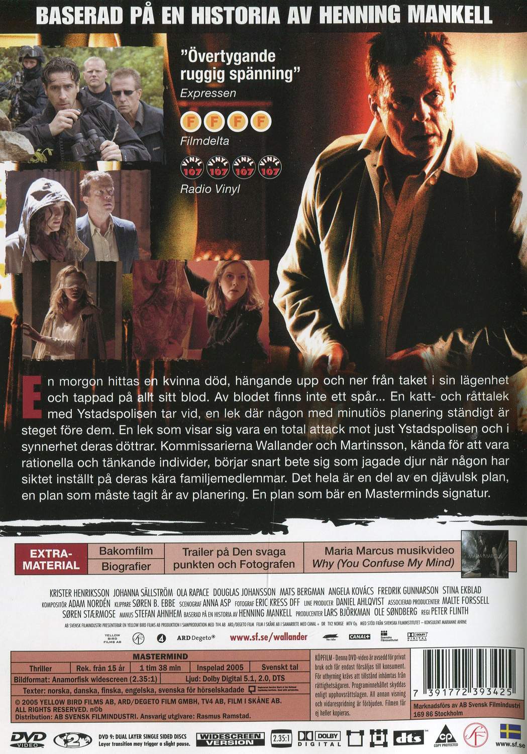 Wallander Mastermind (2005) DVD