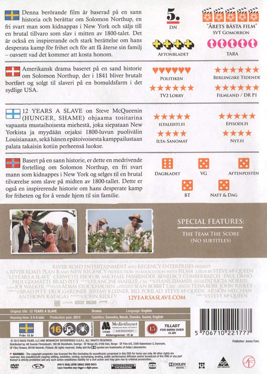 12 Years a Slave (2013) DVD