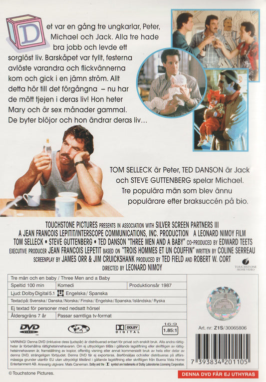 Three Men and a Baby (1987) DVD