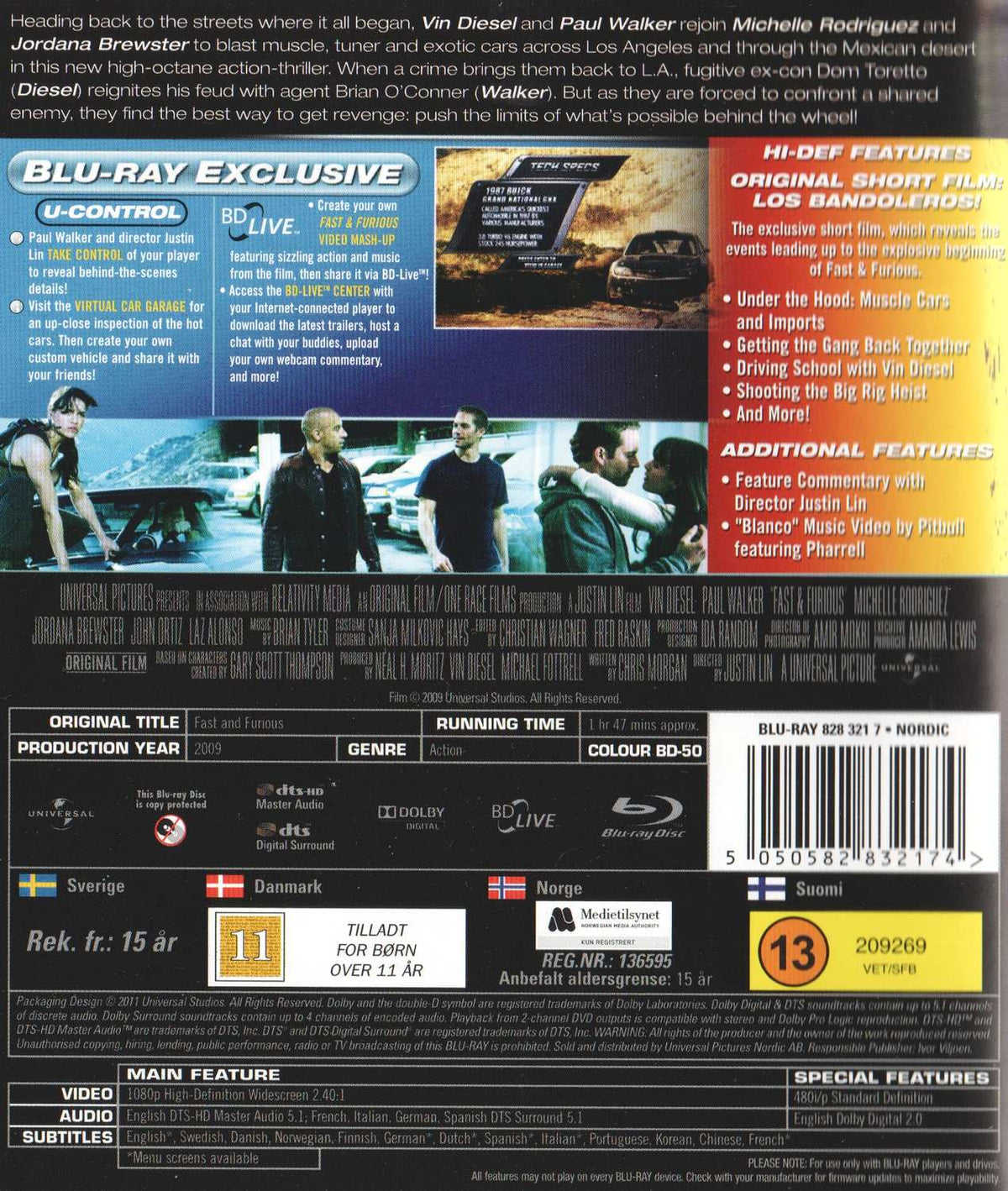 Fast & Furious (2009) Blu-ray