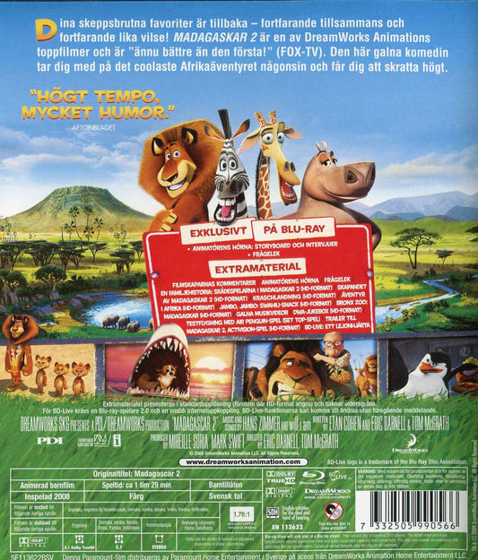 Madagascar 2 (2008) Blu-ray